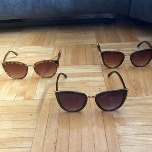 Black Cat Eye oversized sunglasses